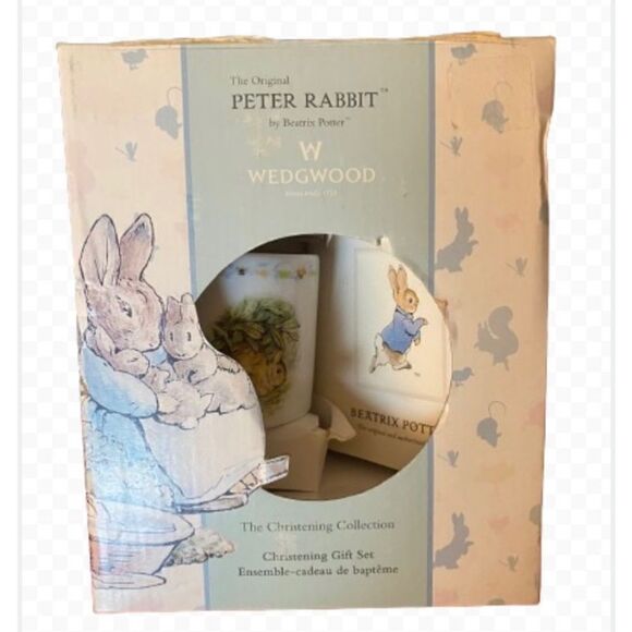 NIB Wedgewood, Peter rabbit, the christening collection, gift set - Picture 1 of 5